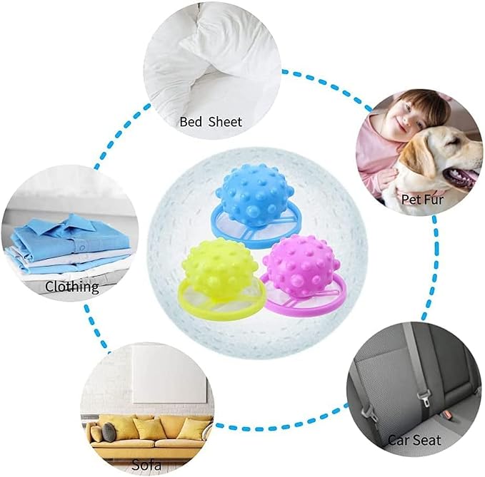 1Pc Yellow Pet Hair Remover for Laundry Reusable Hair Catcher,Pet Hair Remover Laundry， Laundry Float Trap Mesh Bag Washing Machine Hair Filter Washer Portable Hair Remover Washing Balls Lint Remover
