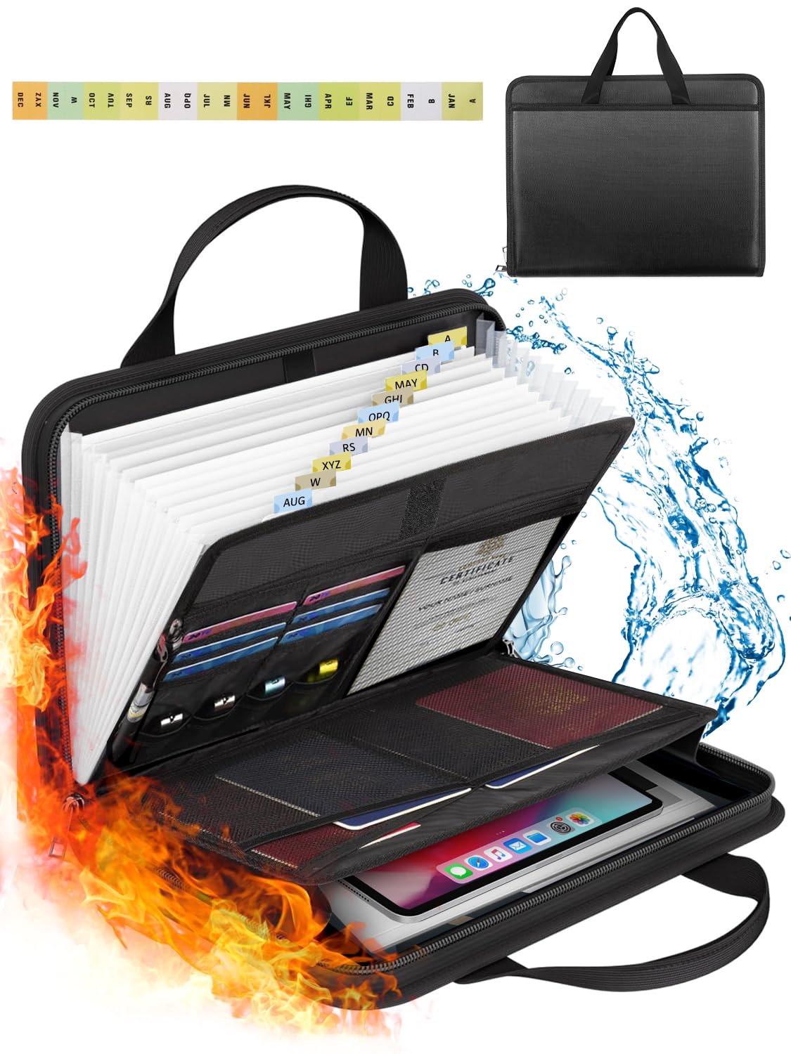 onvvippiv Important Document Organizer Folio Accordion - Image 1