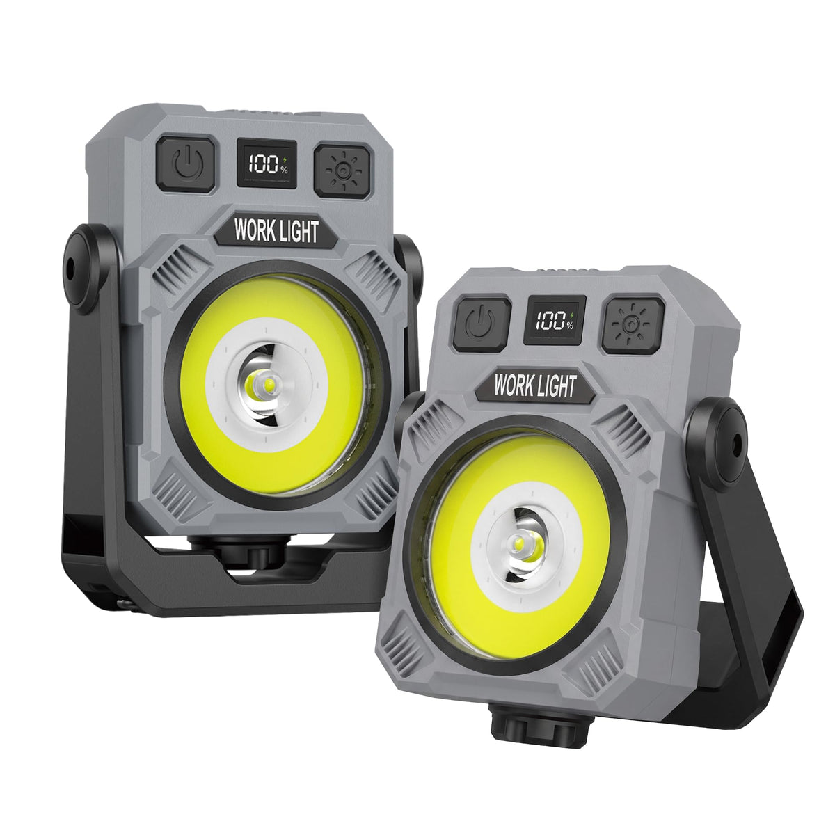 Magnetic Rechargeable Work Light, 2Pack 4000mAh Mechanic Light Up - Image 1