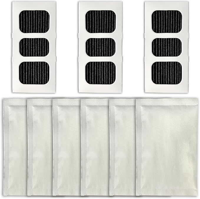 3 Packs PAULTRA2 Pure Air Filter & 6 Packs PK-1 (FRPAPKRF) Refrigerator Filter Compatible with Frigidaire Pure Air Ultra II