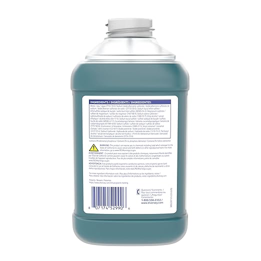 Diversey 100839776 SUMA Pan-Clean D1.5 General Purpose Pot & Pan Detergent, Highly Concentrated Dish Washing Soap with Fresh Floral Scent, J-Fill, 2.5-Liter
