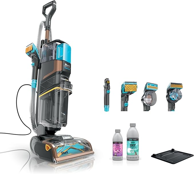 Shark Carpet Xpert Hair Pro with Stain Striker, Upright Carpet, Area Rug & Upholstery Cleaner, Carpet Shampooer, 4 Tools, Copper, EX301