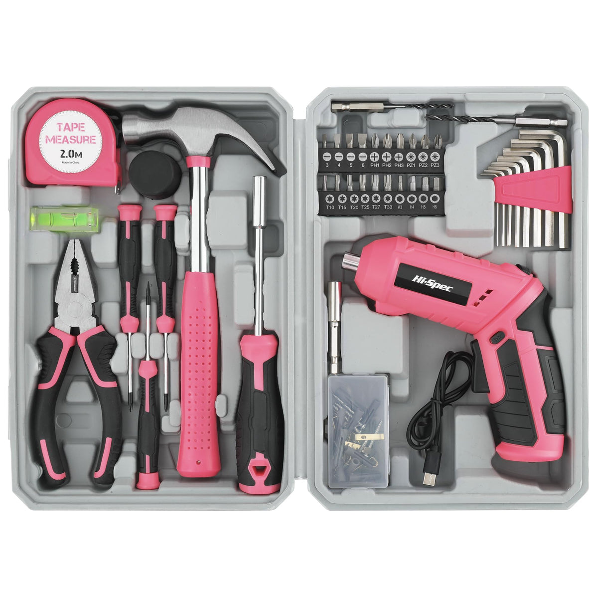 Hi-Spec 4V USB Electric Screwdriver Tool Kit for Home | Hand Tools - Image 1