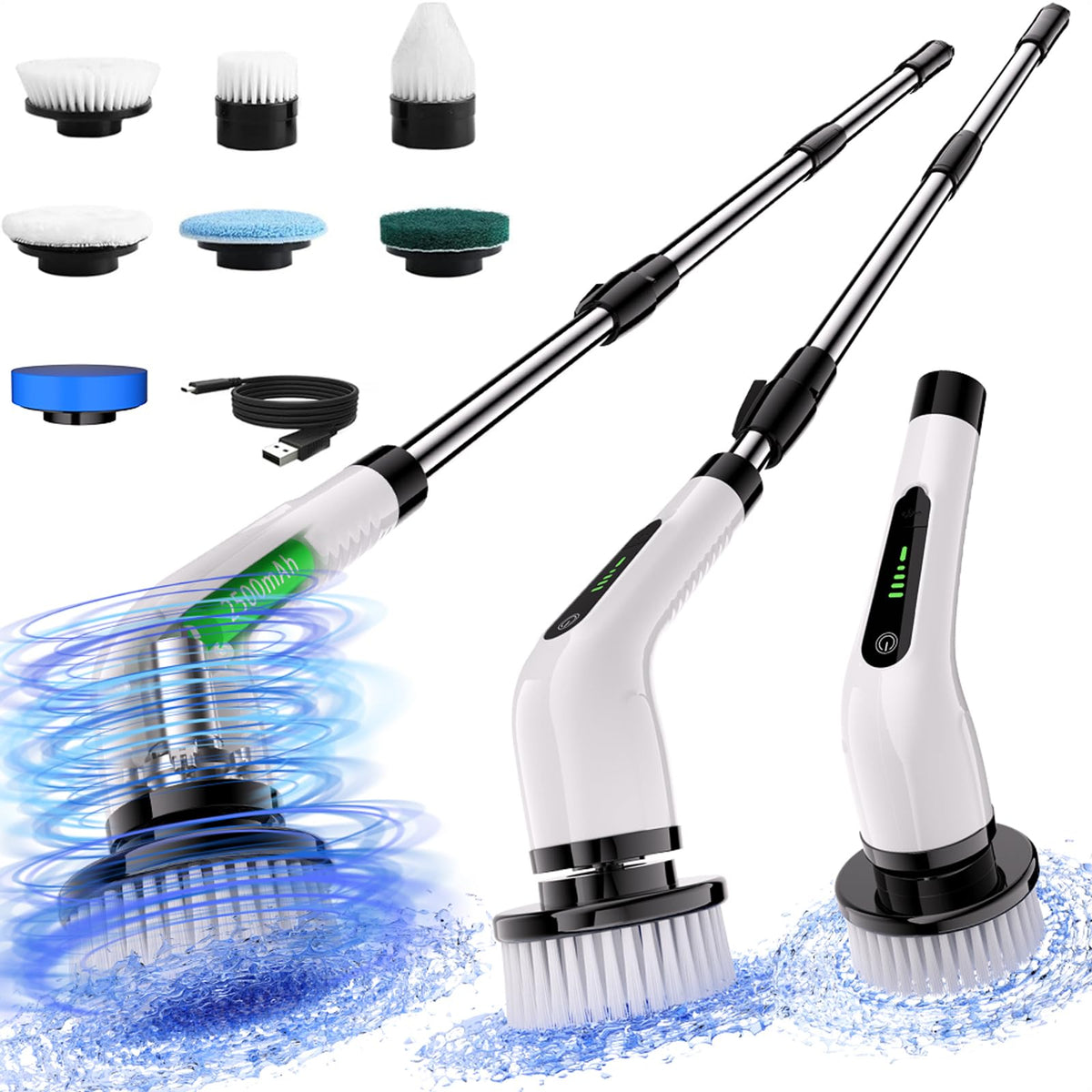 Electric Spin Scrubber, Full Body Waterproof Cordless - Image 1