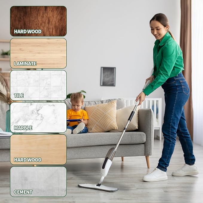 36 Pack Microfiber Cleaning Pads, Reusable Microfiber Mop Pads for 18 Inch Mop, Hardwood Floor Replacement Cleaning Mop Pads, Machine Washes