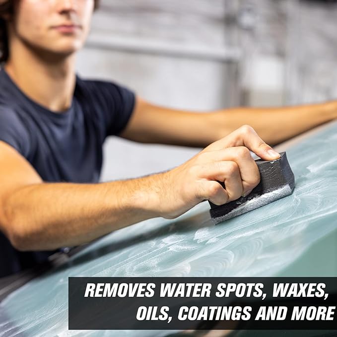 Invisible Glass 91411 Glass Stripper – Hard Water Spot Remover | Strips Coatings, Waxes, Oils & Road Film | Preps Windshields for Rain Repellent & Ceramic Coating – 4 Fl Oz (Pack of 2)