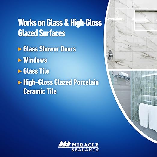 Miracle Sealants 511 Glass Tile & Shower Door Sealer Glass Surface Cleaner Spray, 16 oz, 6 Pack