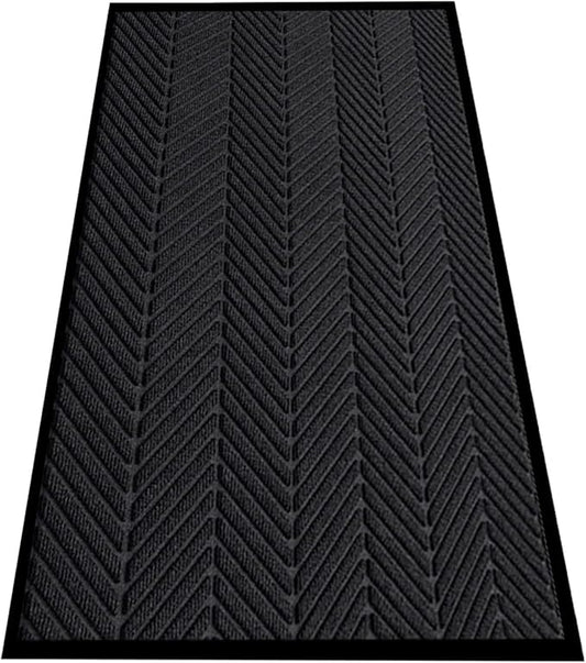 Front Door Mat,3'x4' Commercial Floor Mat Indoor Outdoor Entrance, Heavy Duty Welcome Mat, Rubber Backing Non Slip Doormat for Entryway, Large Entry Rug for Home Office Business Areas