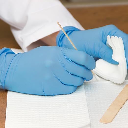 Adenna Miracle 4 mil Powder-Free Nitrile Exam Gloves, Medical Grade, Blue, X-Large, Box of 180