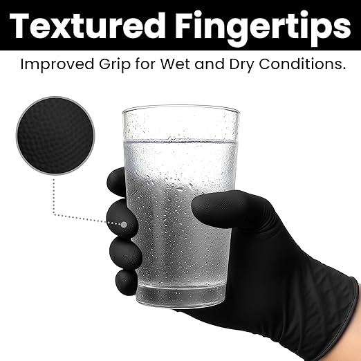 SAFEWAY USA Vinyl Disposable Gloves — Non-Latex and Powder Free, Heavy-Duty Protective and Multi-Purpose Gloves for Cleaning, Food Prep, Tattooing, Lab Works, Mechanics and More — (1000 pcs, X-Large)