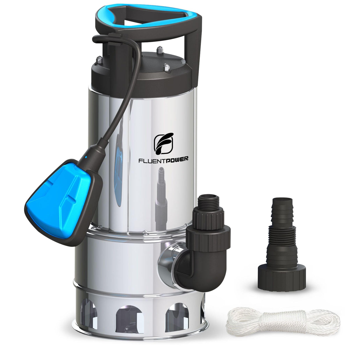 1 HP Submersible Sump Pump, 4000 GPH, Tethered Float Switch - Image 1