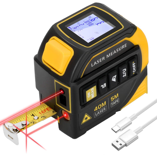 4-in-1 Laser Tape Measure with Crosshairs and Electrical - Image 1