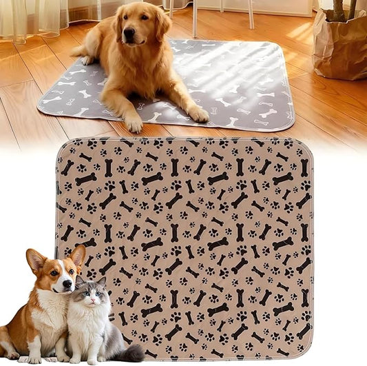 Puppy Pads with pheromones, Reusable Puppy Pads for Dogs & Cats, Washable, Durable Leak-Proof & Anti-Slip Pet Training Pads for Home & Travel(Brown-A,XL:35.4" ×31.5")