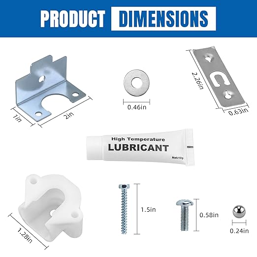 Upgraded 134503600 Dryer Belt & 5303281153 Dryer Drum Bearing Kit Compatible with Frigidai.re Ken.More Dryers Replaces AP2142648 PS1148434 PS459829 134163400 - by AMI PARTS