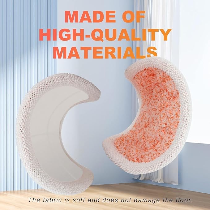 Replacement Pads For Bissell Spinwave Mop: 16 Pads for Bissell Spinwave/Spin Wave/Crosswave,Expert/Pet/Cordless Hard Floor,2124 20393 2039a 20399 2039w 23159 23157 Spin Mop Cleaner Scrub/scrubber pads