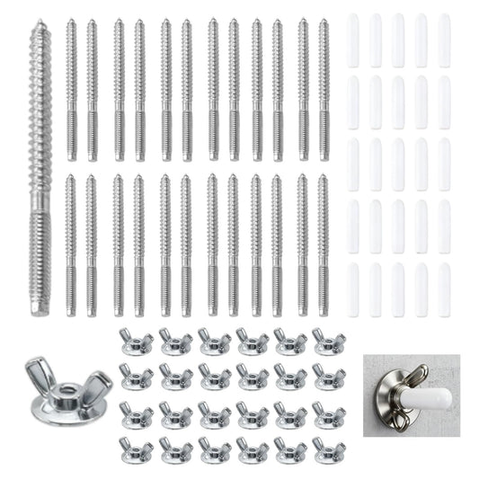 CNQLIS 25 Set 1/4"-20 x 2-1/4" Hurricane Anchoring Kit - Image 1