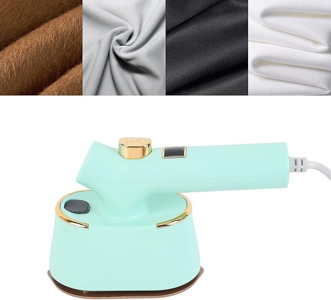 Portable Steam Iron, Mini Garment Steamer Handheld Ironing Machine with 120ml Large Suitable for Travel Home Use (US Plug 110V