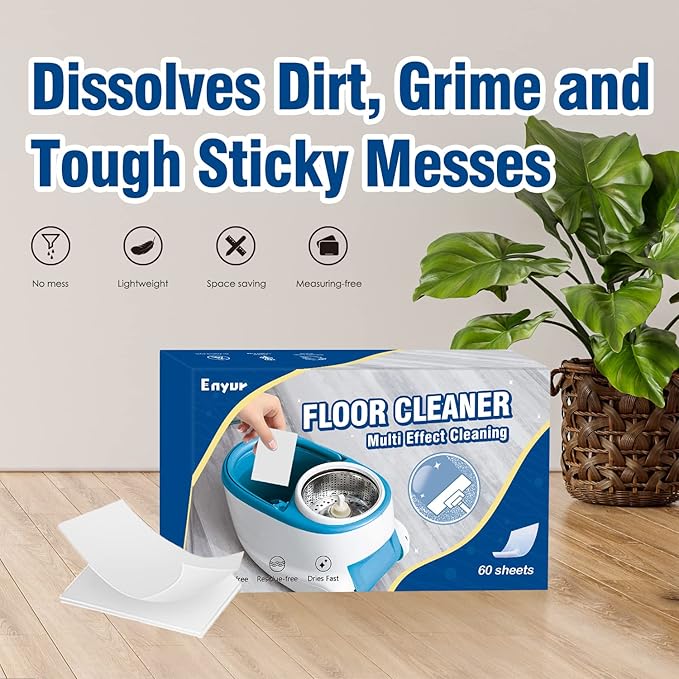 Floor Cleaner - Concentrate Multi-Surface Cleaner For Mopping For RV And Small Space, 120 loads (2 packs, fresh scent)