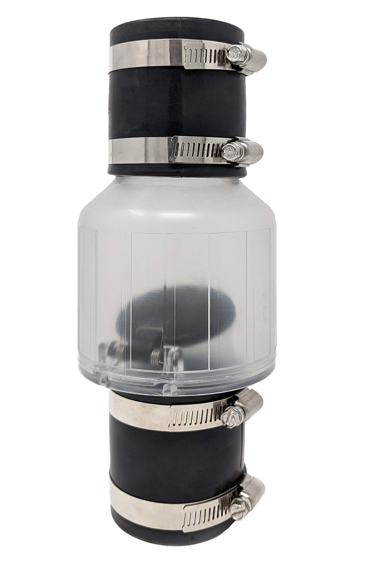 Silent Check Valve with Buna-N Couplings, Spring-Loaded Flapper - Image 1