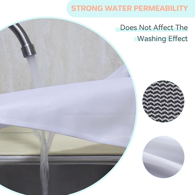 Small Laundry Net for Washing Machine, Laundry Net 30 x 40 & 40 x 50 cm, Suitable for Sweaters, Coats, Socks, Shirts, Stuffed Animals, Jeans, etc. - 2 Pieces
