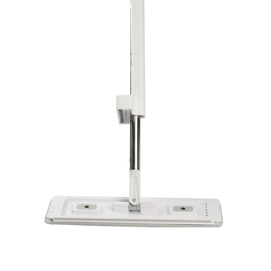 Flat Mop, Self Wringing, Microfiber Floor Mop With 4 Reusable & Washable Mop Pads For Dry & Wet Floor Cleaning, Microfiber Flat Mop With Stainless Steel Handle For Hardwood Laminat