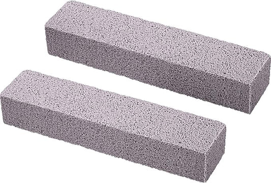 Chinco 2 Packs Pumice Stick for Cheaning, Pumice Scouring Stone Pad Removing Stain Grime Without Leaving Scratches for Kitchen Oven Stove Home Bathroom Toilet Pool House Cleaning Supplies