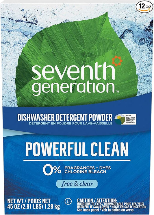 Free & Clear Automatic Dishwasher Powder, 45oz Box 12/Case