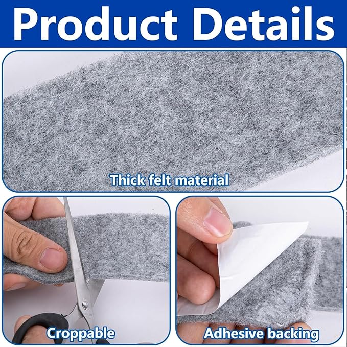 3 Roll 13.12Ft x 2Inch Window Condensation Prevention Absorber, 5mm Think Condensation Water Moisture Absorber Tape, Reusable Window Condensation Absorber Strips to Prevent Condensation