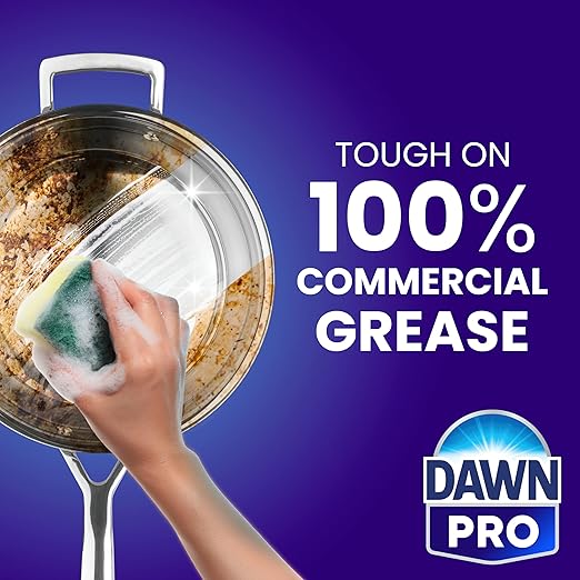 Dawn PRO Manual Pot and Pan Detergent, Dish Soap Liquid for Dishwashing by Hand, Bulk Concentrate for Commercial Use, 1 gal (Case of 2)