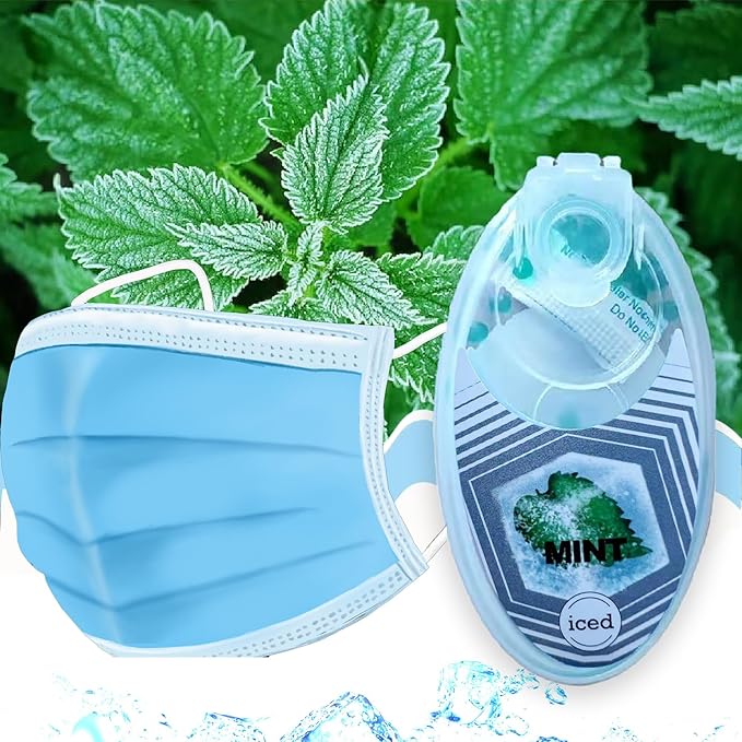 Mint-Infused Air Freshening Beads/Crush Balls -400 Pieces, Blue, for Face Masks and Filtered Spaces， Ideal for Workout Masks & High Altitude Training.Menthol Beads