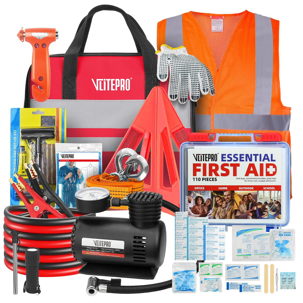Car Emergency Kit,Roadside Emergency Car Kit for Vehicles - Image 1