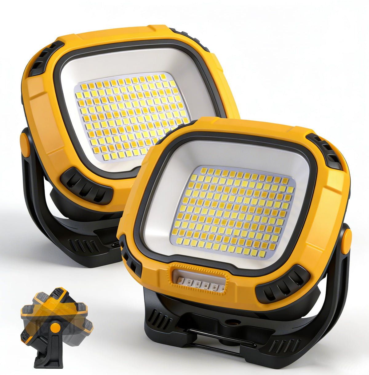 2 Pack Magnetic Work Light Rechargeable 5000 Lumens, 4 | Home Repair - Image 1