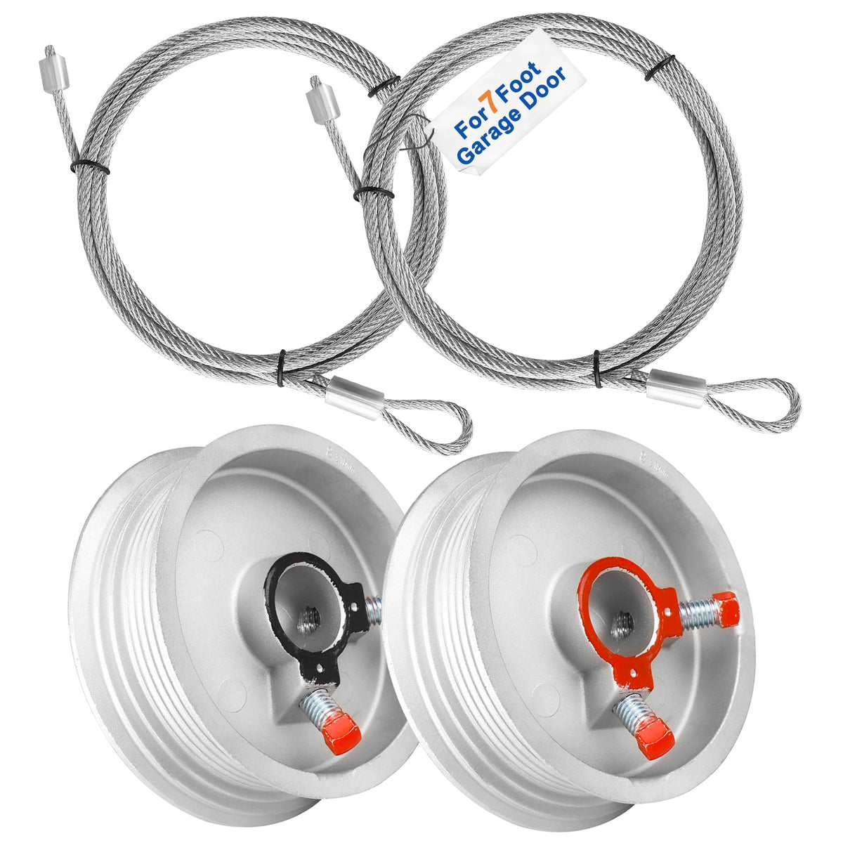 Garage Door Cables and Drums for 7 Ft Door, 8 Ft 6 Inch | Home Repair - Image 1