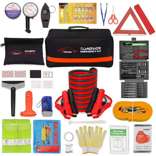 Car Emergency Roadside Kit with Jumper Cables, Auto | Phone & Computer - Image 1