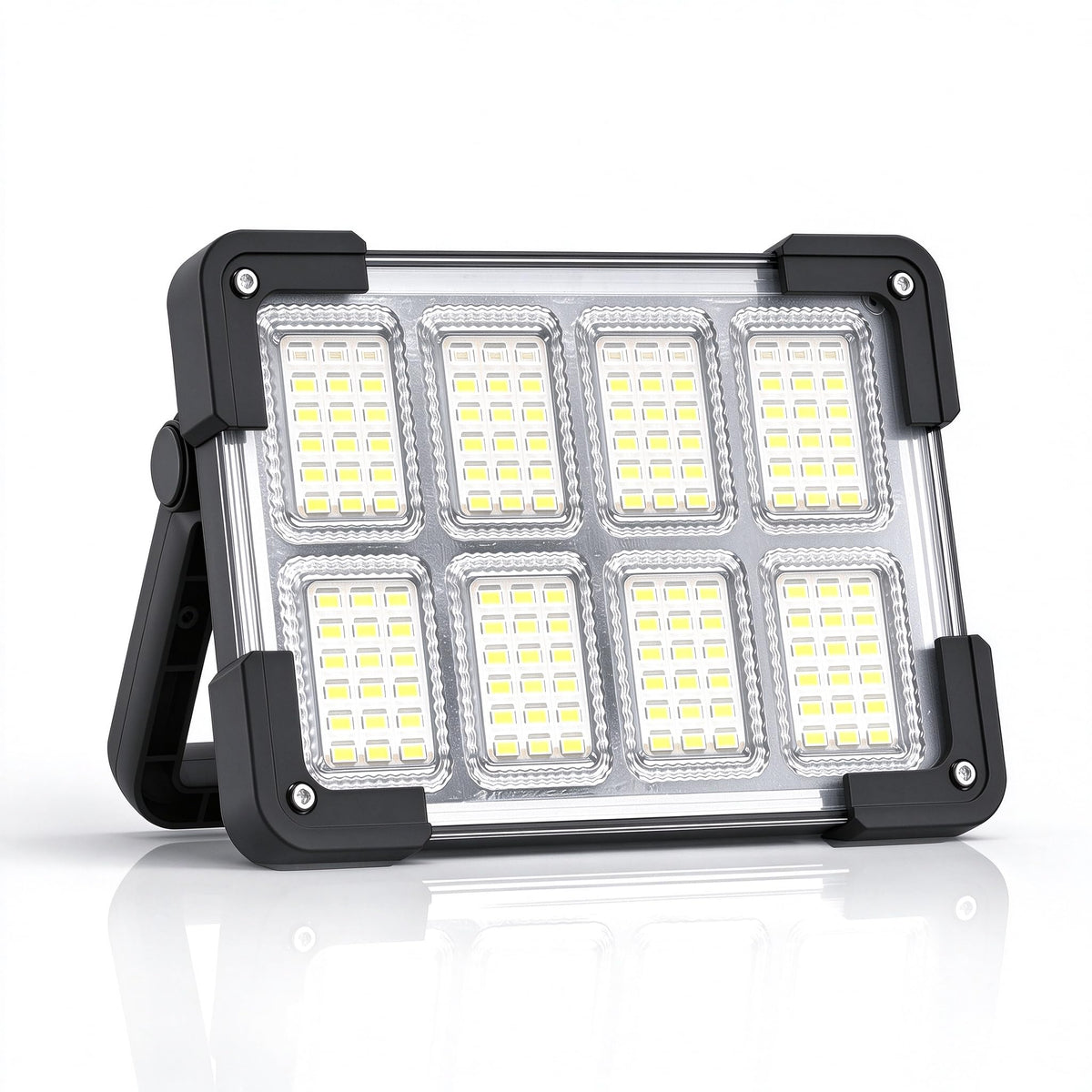 120W Solar Rechargeable 144 LED Work Light, 10000LM Flood Light - Image 1