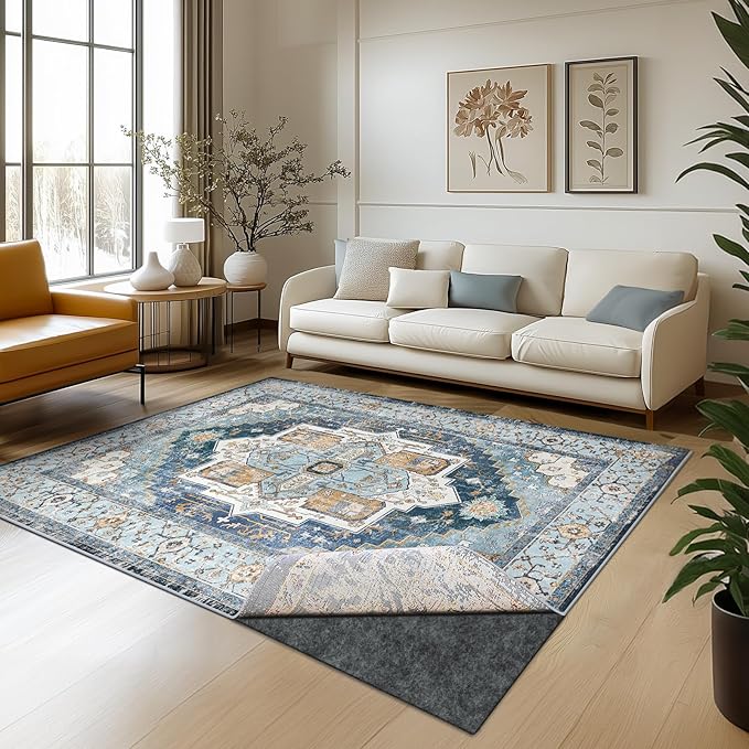 Waterproof Rug Pad, 2x10 ft Area Rug Non-Slip Carpet Pad, Non-Slip Rug Pads for All Floors and Finishes, Felt Pad for Hardwood Floors, Keeps Carpets in Place Soft and Safe