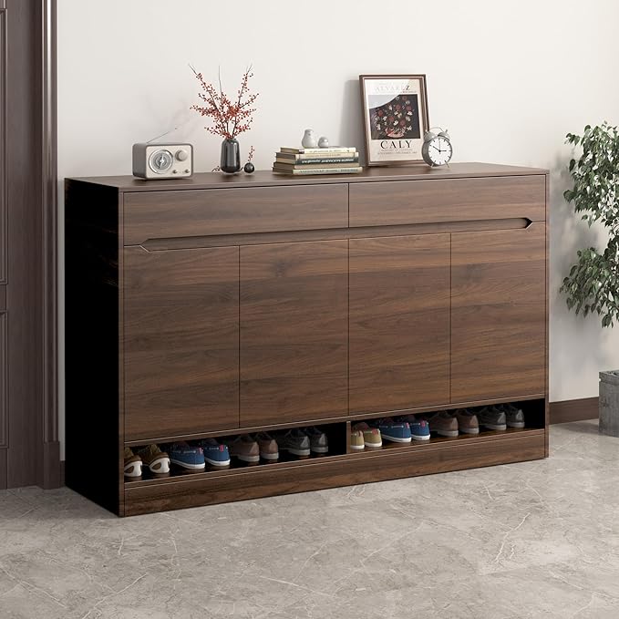 BOMENG Walnut Wood Contact Paper for Cabinets 16"x197" Brown Walnut Wood Grain Wallpaper Peel and Stick Countertops Wood Wall Paper for Cabinets Desk Walls Dresser Cover Top Kitchen Cabinet