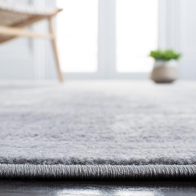 SAFAVIEH Jasper Collection Runner Rug - 2' x 6', Light Grey & Ivory, Modern Abstract Design, Non-Shedding & Easy Care, Ideal for High Traffic Areas in Living Room, Bedroom (JSP101F)