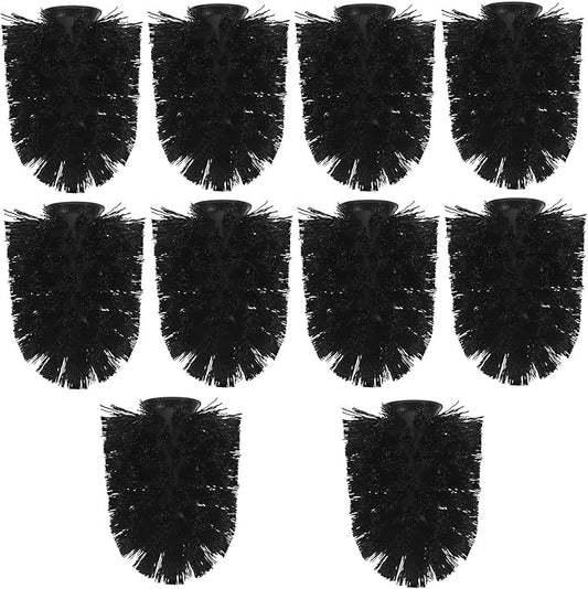 10pcs Heavy Duty Toilet Brush Heads Replacement Stiff Bristles Round Brush Heads 75x100mm for Bathroom and Toilet Bowl Cleaning