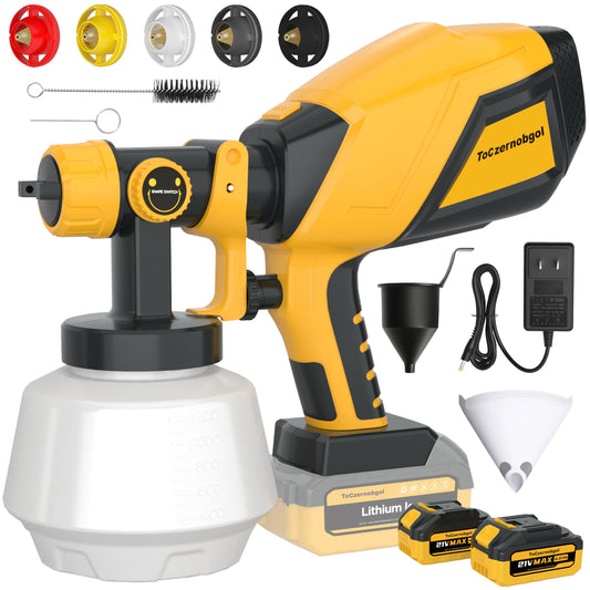 Cordless Paint Sprayer, 1200ML Electric Spray Gun | Home Repair - Image 1