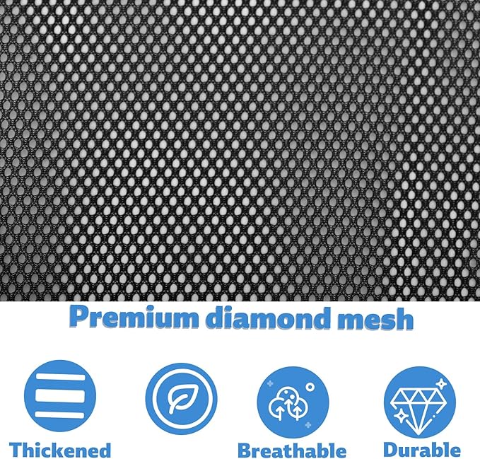 24x36 Inch Large Mesh Laundry Bag, Machine Washable Laundry Washing Bag with Drawstring for Home Hotel College Dorm Apartment Travel Camp (Black)
