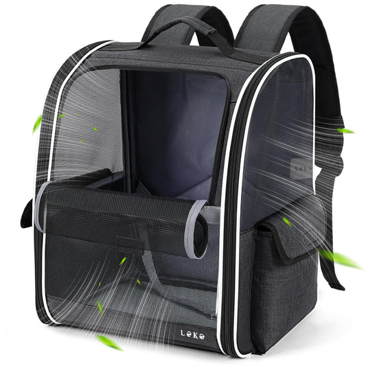 Lekereise Dog Carrier Backpack for Small Medium Dogs Cats - Image 1