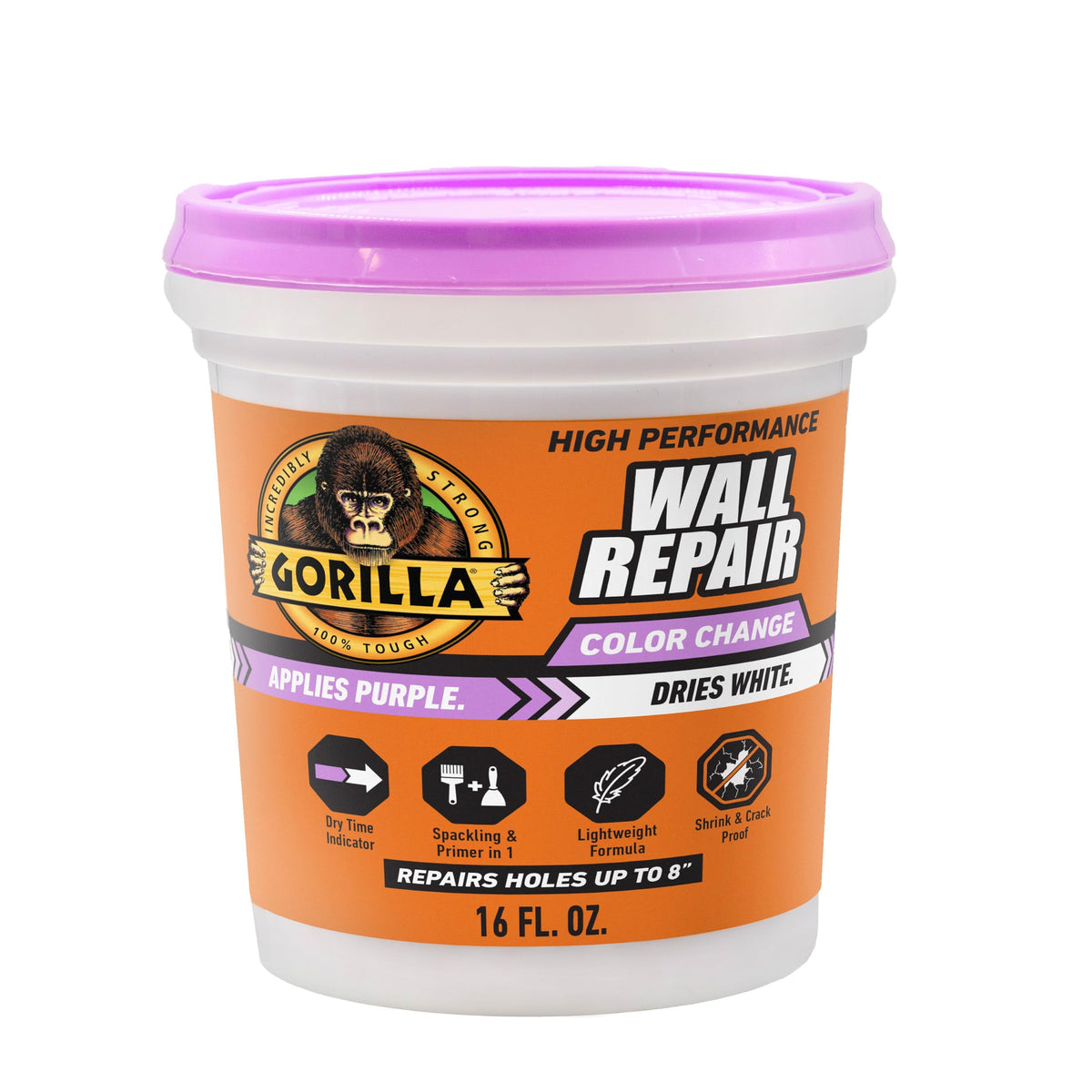 GORILLA High Performance Wall Repair, 16 oz Tub - Image 1