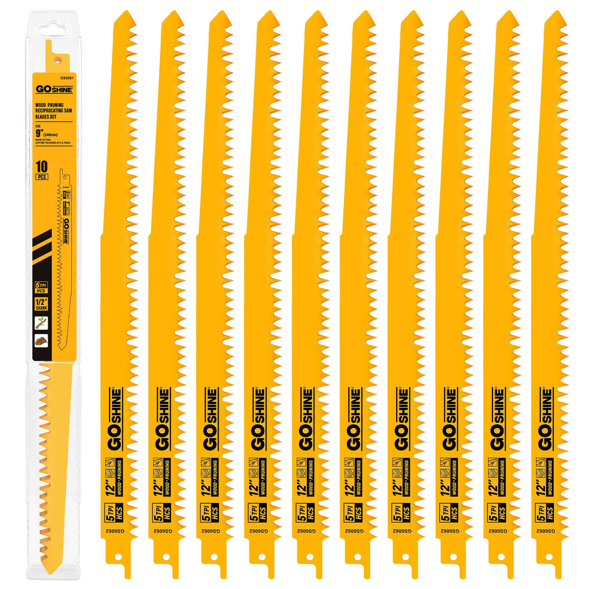 Wood Pruning Reciprocating Saw Blades, 12 Inch Pruning - Image 1