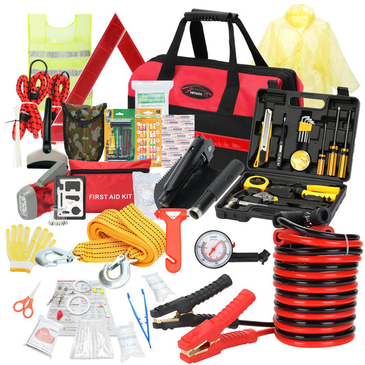 Emergency Roadside Kit for Car, Auto Vehicle Safety Kit - Image 1