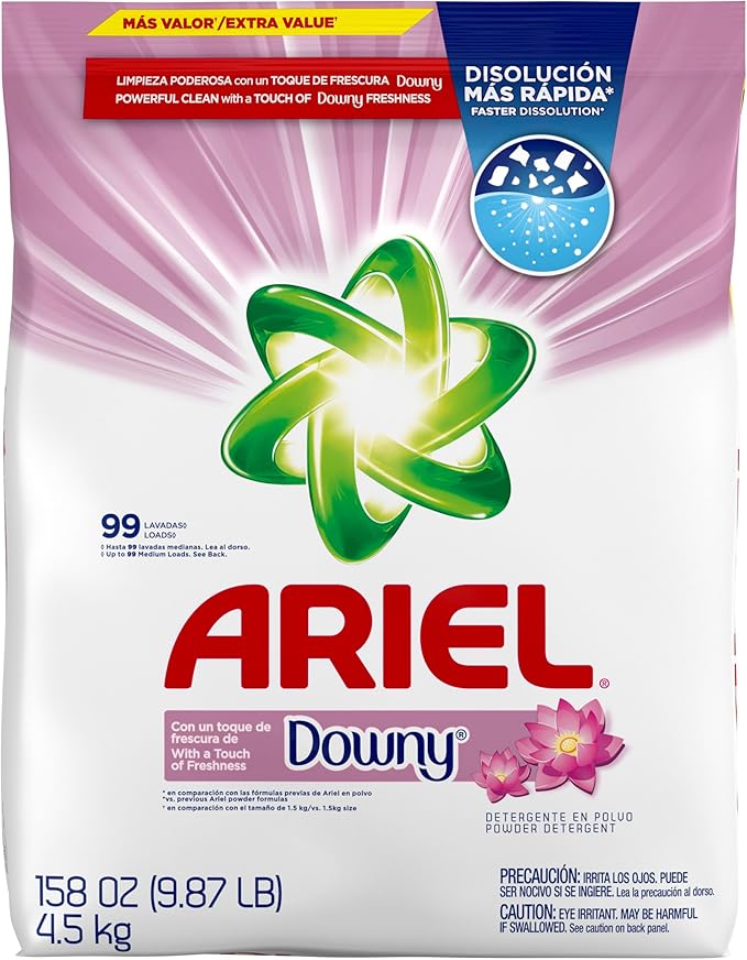 Ariel with a Touch of Downy Freshness, Powder Laundry Detergent, 158 ounces, 99 Loads