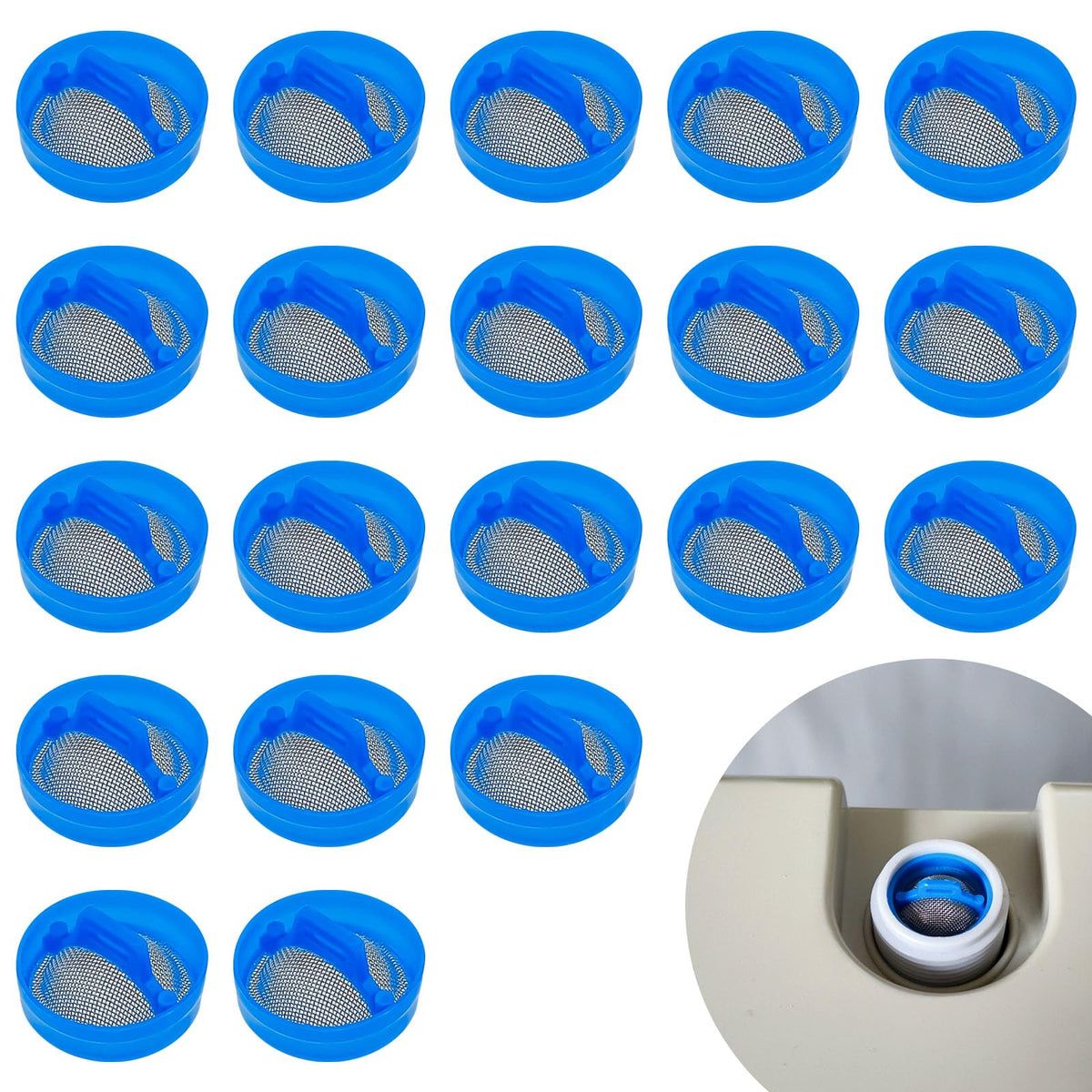 20 Pcs Washer Water Inlet Valve Filter Screen Steel Mesh | Home Repair - Image 1