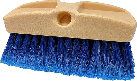 Guttermaster GM-215-8 Blue 8 Inch Oblong Medium Soft Flow Through Brush with Flagged Ends for RV's and Larger Vehicles