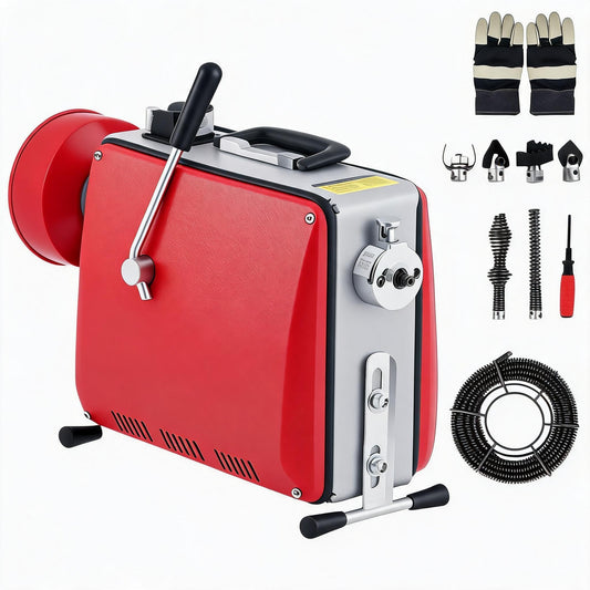 Electric Drain Cleaner Machine 500W Sewer Snake Auger 66Ft - Image 1