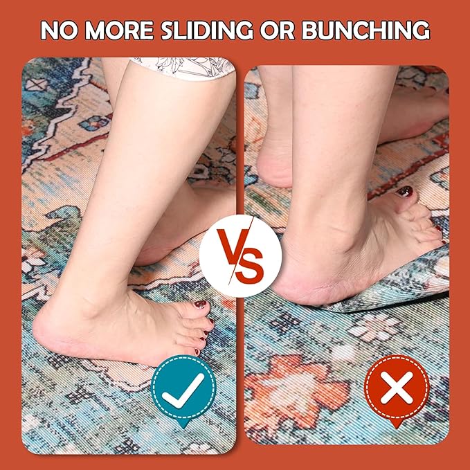Waterproof Rug Pad, 2x3 Ft Under Area Rug Carpet Pad, Non Slip Rug Pads for All Floors and Hardwood Floors Finishes, Keep Carpets in Place Soft and Prevent Rug from Wrinkling or Buckling